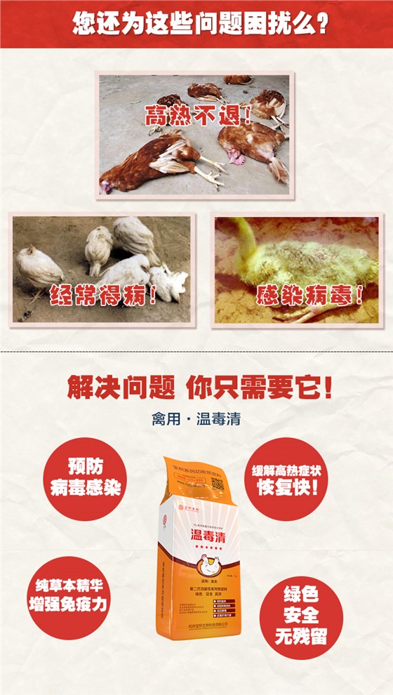 温毒清-肉鸡饲料添加剂客户问题